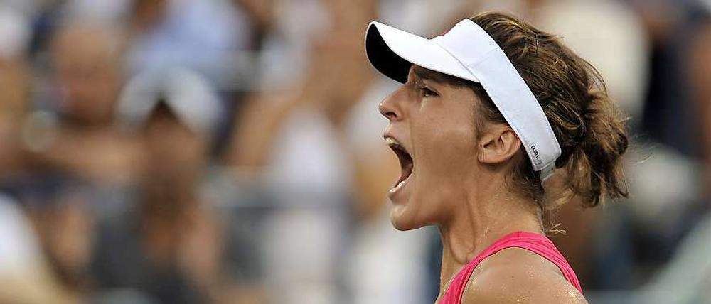 Petkovic feiert ihren Sieg.