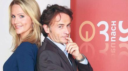 Im Gespräch. Ab 3. September wird Rakers mit Giovanni di Lorenzo moderieren.Foto: ddp