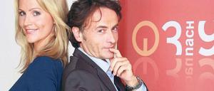 Im Gespräch. Ab 3. September wird Rakers mit Giovanni di Lorenzo moderieren.Foto: ddp
