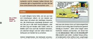 Eine Seite aus dem Band.