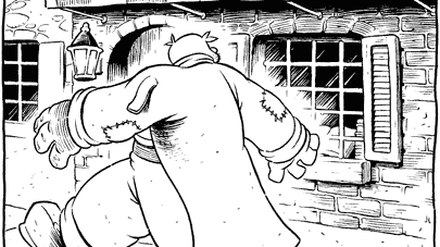 Online-Strips werden zu Online-Büchern. Panel aus Drew Weings "Set to Sea".