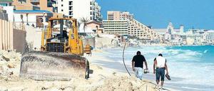 Baulärm am Strand. Wer nach der Reise eine Preisminderung bei seinem Veranstalter durchsetzen will, sollte den Mangel mit Foto- oder Videokamera dokumentieren.