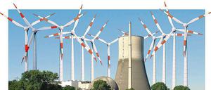 Wind- oder Kernkraft? Auf diesen Konflikt lässt sich der Streit um unsere künftige Energieversorgung zuspitzen.