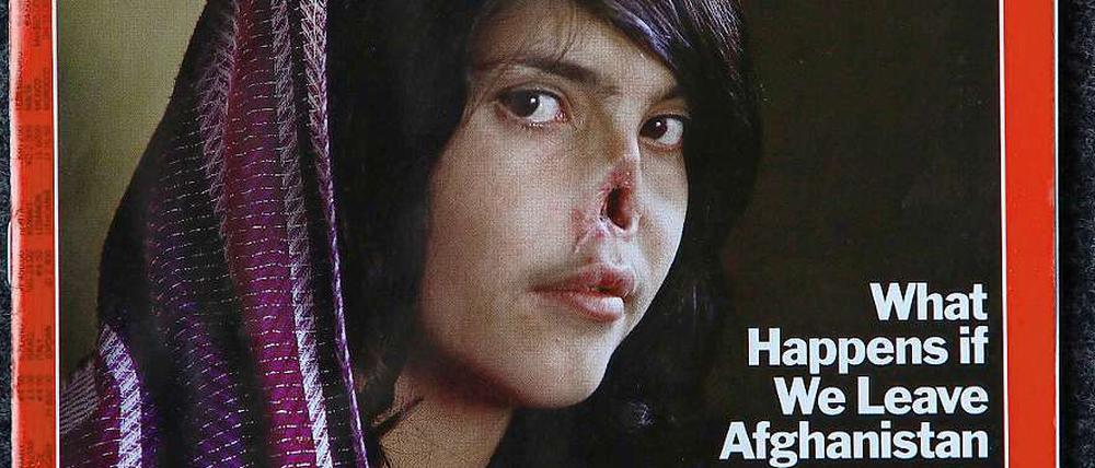 Bibi Aisha auf dem "Time"-Magazin