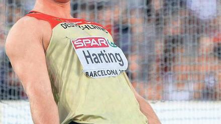 Was soll das? Das von Robert Harting angekündigte 70-Meter-Duell blieb aus. Foto: dpa