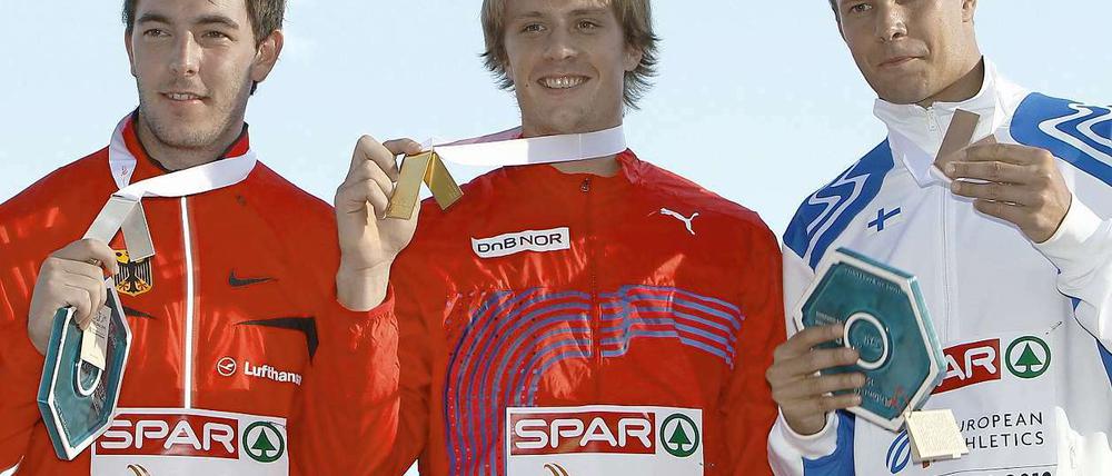 Brillanter Auftakt: Bei seiner ersten EM-Teilnahme holte Speerwerfer Matthias de Zordo aus Saarbrücken die Silbermedaille. Weiter kam nur der Norweger Andreas Thorkildsen.