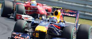 Mark Webber beim Großen Preis von Ungarn.