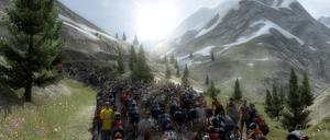Über virtuelle Berge mit dem Radsport-Manager.