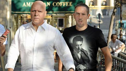 Vorladung. Bayern Münchens Mittelfeldstar Franck Ribéry trifft am Dienstag zu seinem Vernehmungstermin bei der Polizei in Paris ein.