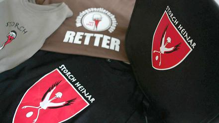 Die Initiative "Endstation rechts" darf aller Voraussicht nach weiterhin T-Shirts mit der Satirefigur "Storch Heinar" verkaufen.