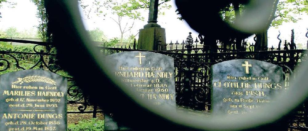 Schön grün. Der Dorotheenstädtische Friedhof steht unter Denkmalschutz.