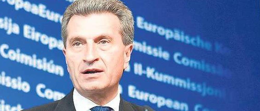Günther Oettinger ist seit Febraur 2010 EU-Kommissar für Energie.