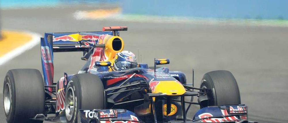 Unter Druck. Sebastian Vettel benötigt dringend einen Sieg, schließlich will er mit seinem Red Bull Formel-1-Weltmeister werden. Foto: dpa