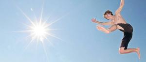 37 Grad. Die Meteorologen sagen für das Wochenende traumhaftes Badewetter voraus. Foto: dpa