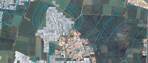 Vermessen. Unter Feldern und der Stadt Tel al Dabaa liegt das antike Avaris. Foto: dpa