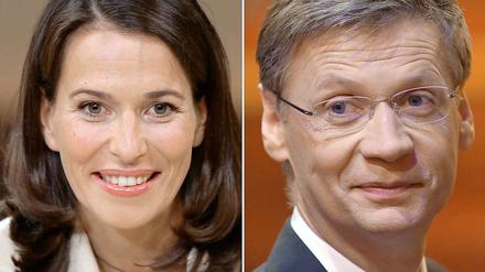 Anne Will und Günther Jauch.
