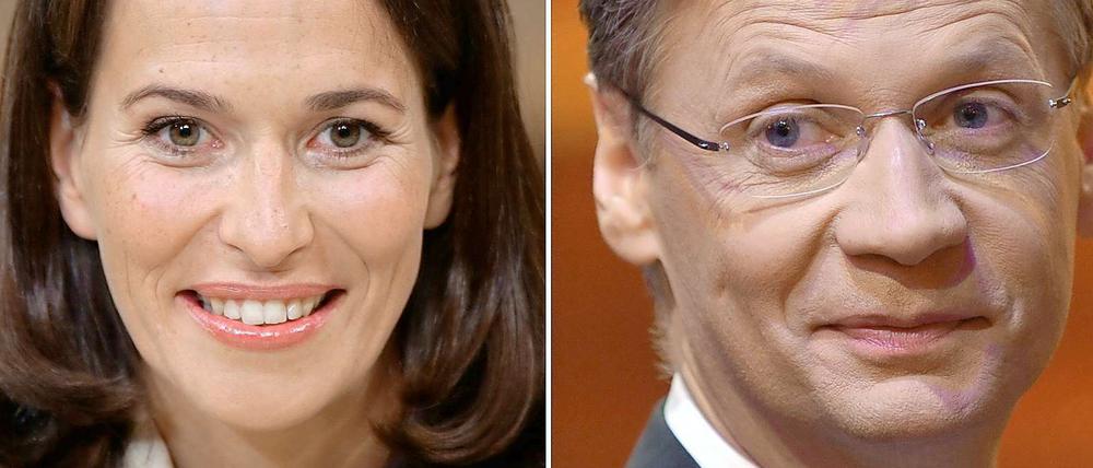 Anne Will und Günther Jauch.
