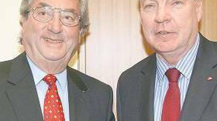 Eine Einheit: Arbeitgeberpräsident Hundt (links) und DGB-Chef Sommer.