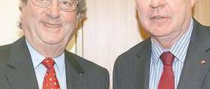 Eine Einheit: Arbeitgeberpräsident Hundt (links) und DGB-Chef Sommer.