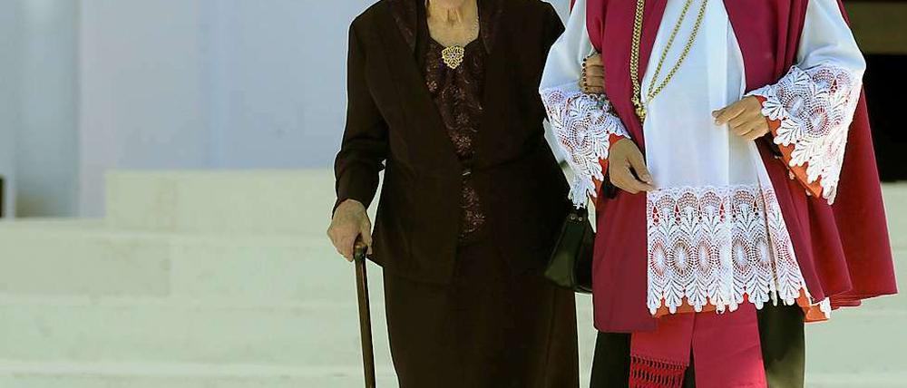 In bester Erinnerung. Die 100-jährige Mutter nahm an der Seligsprechung teil.