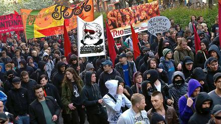 Die Revolutionäre 1. Mai-Demo endete in diesem Jahr schnell und schmerzlos. 
