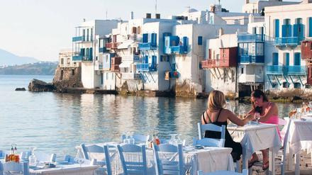 Traumziel Mykonos. Die Gäste können mit sehr aufmerksamem Personal rechnen.
