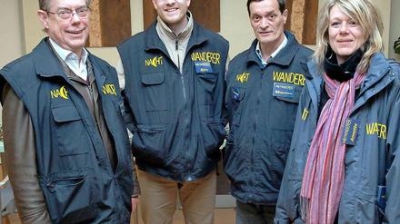 "Nachtwanderer" Lasse Berger, Björn Wehrs, Hartmut Laternicht, Annette Horn.