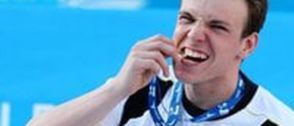 Zwei Goldmedaillen und ein Glas Sekt: Paul Biedermann