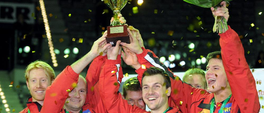 Tischtennis-EM in Stuttgart - Mannschaft Herren - Finale