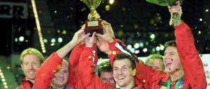 Tischtennis-EM in Stuttgart - Mannschaft Herren - Finale