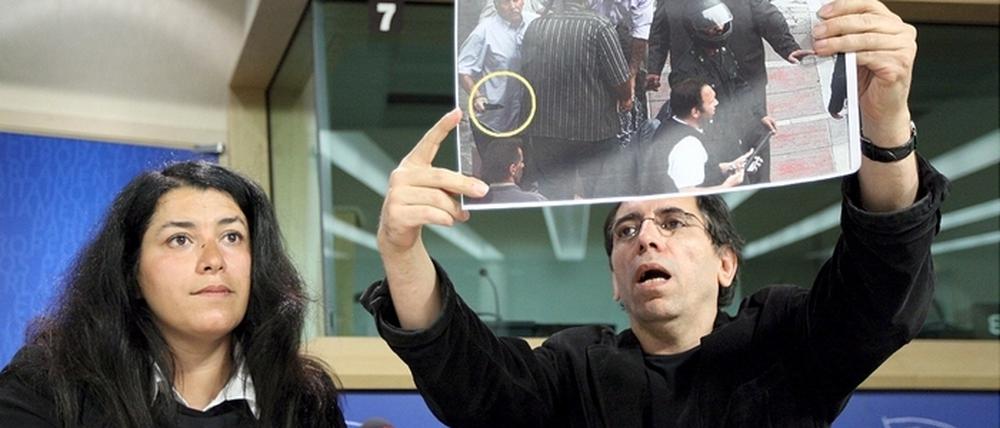 Exil-Iraner bei Pk im Europaparlament