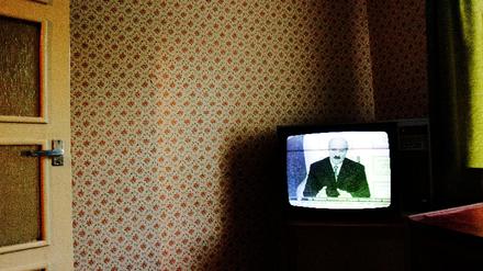 Lukashenko im Fernseher