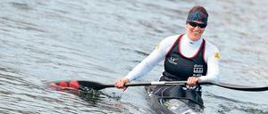 Geringes Paddelpensum. Franziska Weber trainiert derzeit wenig.