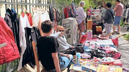 Kiezkultur. Beim Flohmarkt geht es nur in zweiter Linie ums Verkaufen.