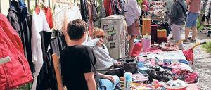 Kiezkultur. Beim Flohmarkt geht es nur in zweiter Linie ums Verkaufen.