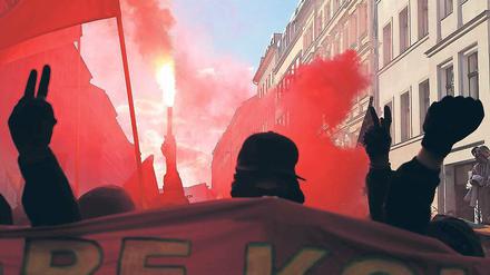 Wütend. Mehrere Demonstrationen gab es in der Berliner Innenstadt.