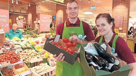 Frisches Gemüse. Alnatura bietet bevorzugt regionale Produkte an.