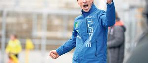 So will er in München jubeln. Turbine-Chefcoach Matthias Rudolph.