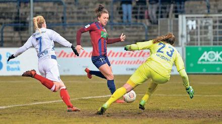 Beruhigend. Viktoria Schwalm machte gegen Duisburg alles klar.