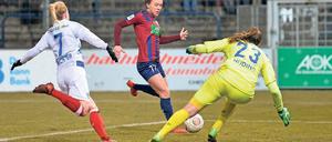 Beruhigend. Viktoria Schwalm machte gegen Duisburg alles klar.