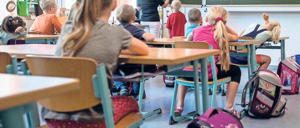 Bald zum Halbjahr ohne Zeugnisse? Die rot-rote Landesregierung will die Zeugnispflicht zum Halbjahresende in den Klassen 3 und 4 in einigen Jahren aufheben. Daran gibt es schon jetzt laute Kritik.