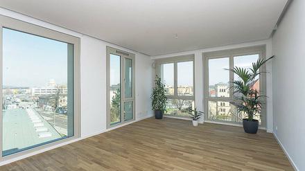 Ausblick. Aus den Büros hat man einen guten Blick auf die Innenstadt.
