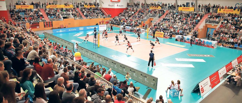 Sie bekamen was geboten. Einen leidenschaftlichen Schlagabtausch zwischen den Volleyballerinnen des SC Potsdam und Dresdner SC sahen die fast 2000 Zuschauer in der MBS-Arena am gestrigen Sonntagnachmittag. Zum entscheidenden Playoff-Spiel geht es nun wieder nach Elbflorenz.