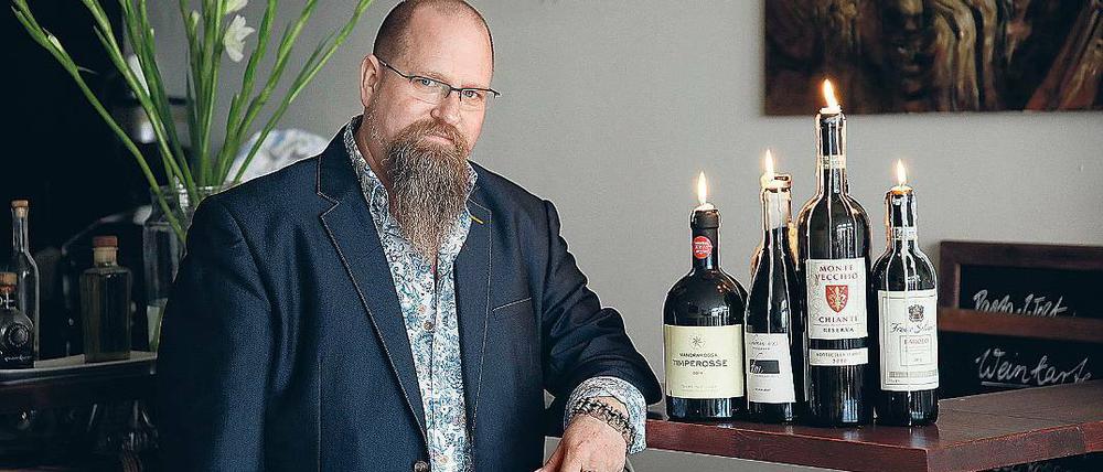 Der Padrone. Neben ausgewählter italienischer Küche will Joseph Griffin auch Bilder im Restaurant „Giuseppes Gusto“ ausstellen.