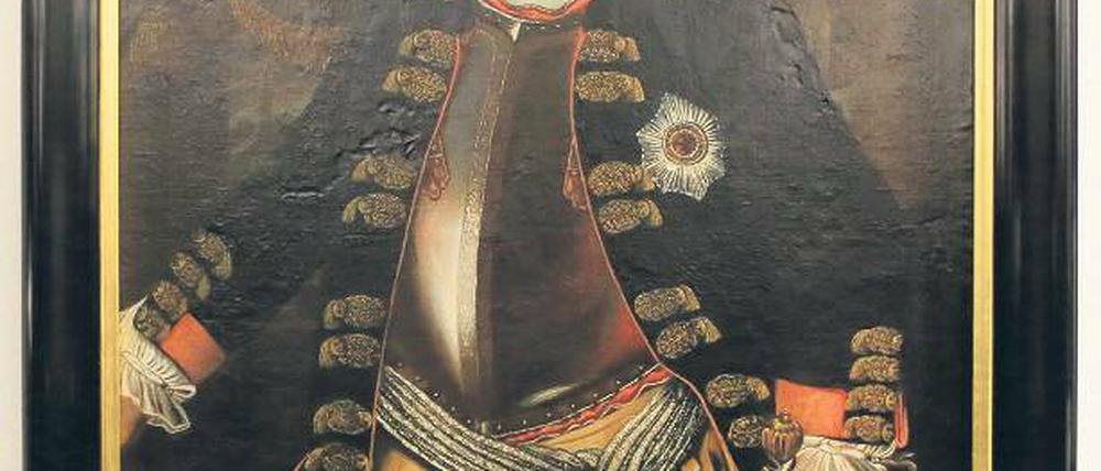 Rostwangig. Friedrich Wilhelm I., neu im Potsdam Museum (Ausschnitt).