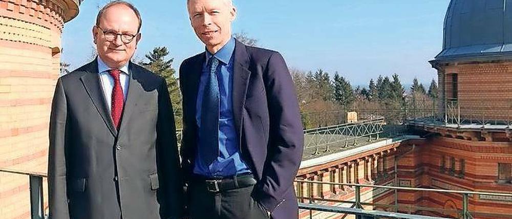 Klimaretter. Neue PIK-Chefs Ottmar Edenhofer (l.) und Johan Rockström.