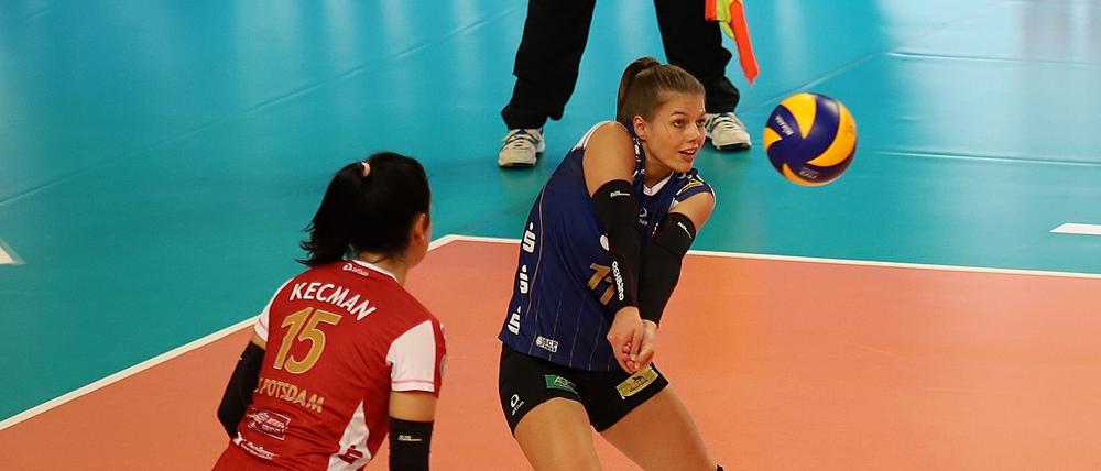 Erfolgreich entlastet. Youngster Sophie Dreblow teilt sich die Libera-Aufgabe.