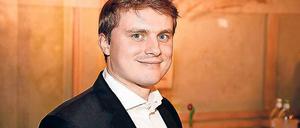 Schick statt sportlich. Christian Poser bei der Olympia-Verabschiedung.