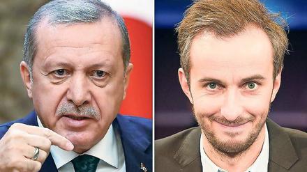 Streiten weiterhin vor Gericht: Der türkische Präsident Recip Tayyip Erdogan (links) und der Satiriker Jan Böhmermann.