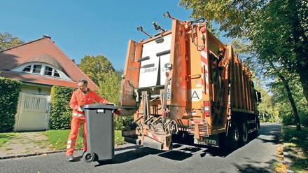 Müllabfuhr in Potsdam, Am Neuen Garrten.